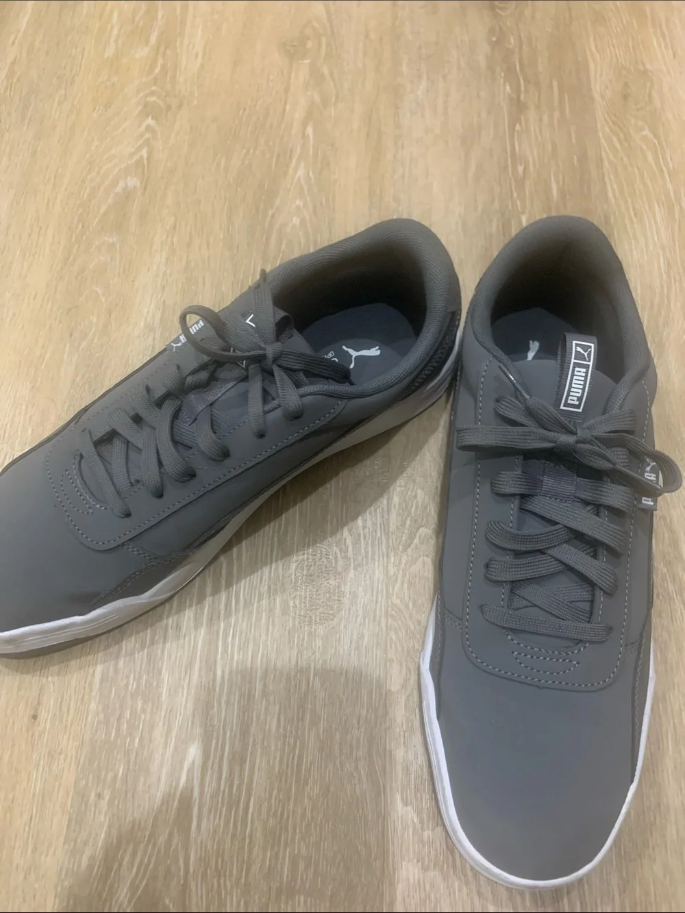 Puma Men's Charcoal Gray Low-Top Sneakers - Picture 6 of 6